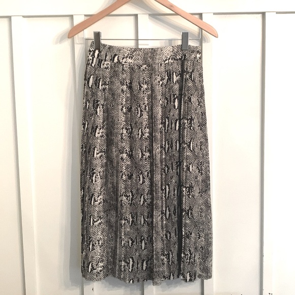 J.Crew snake print accordion pleated midi skirt - Picture 1 of 6